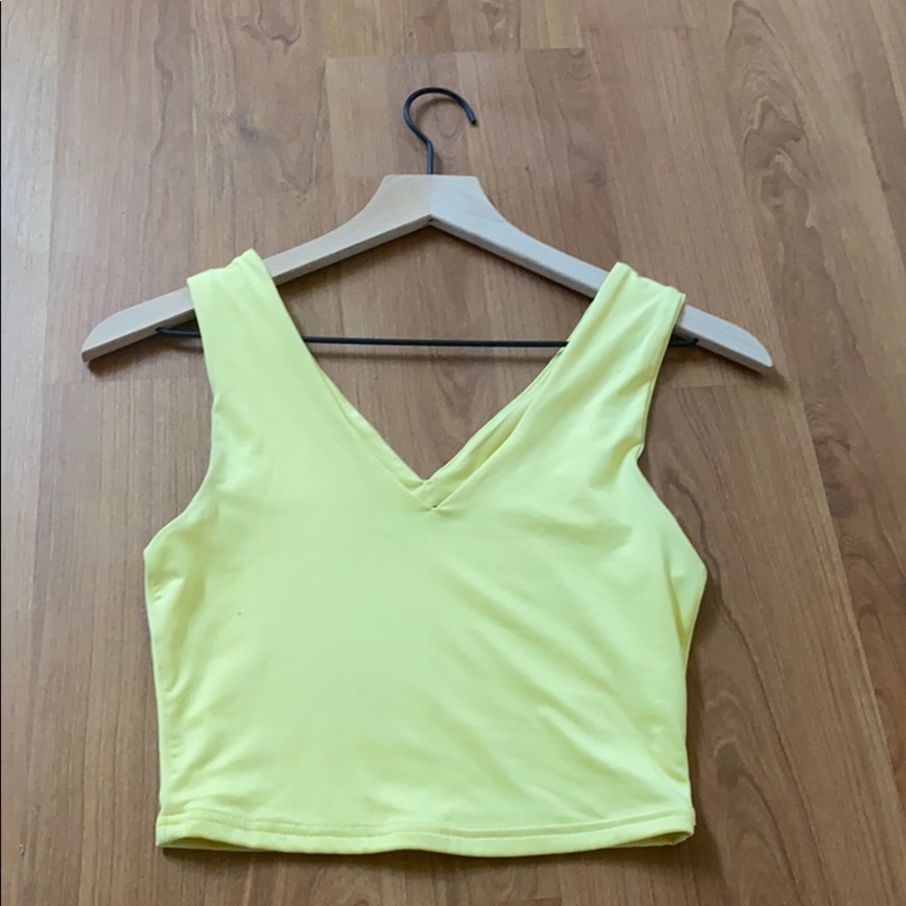 Yellow crop top☀️